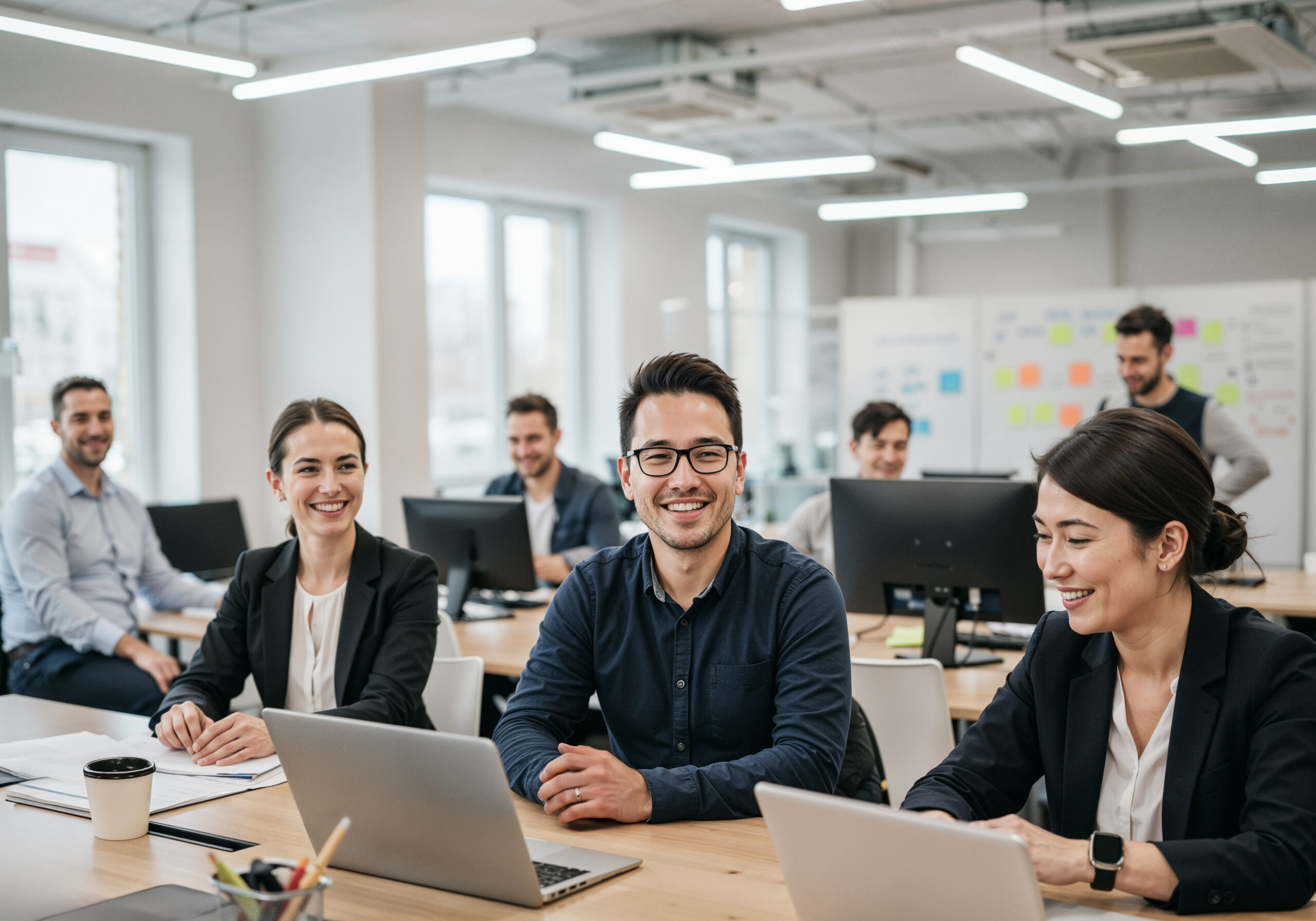 happy-team-working-office